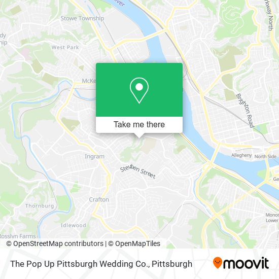 The Pop Up Pittsburgh Wedding Co. map