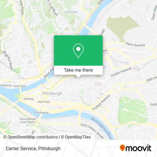 Carter Service map
