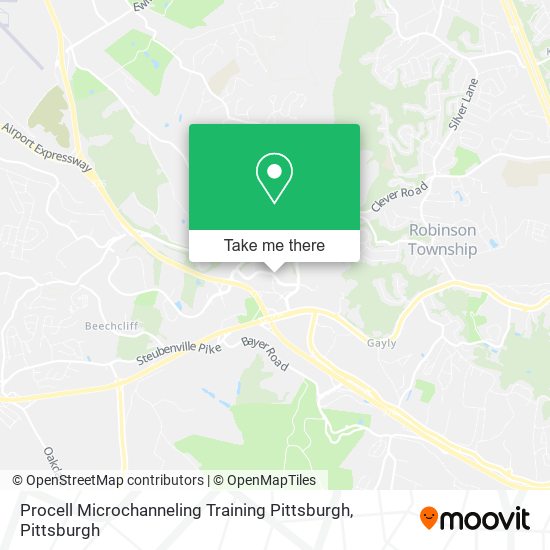 Mapa de Procell Microchanneling Training Pittsburgh