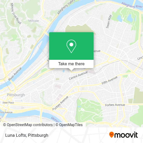 Luna Lofts map