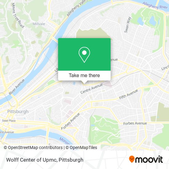 Wolff Center of Upmc map