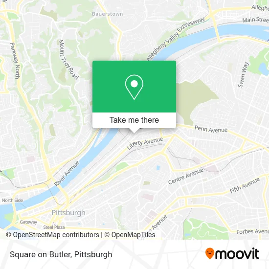 Square on Butler map