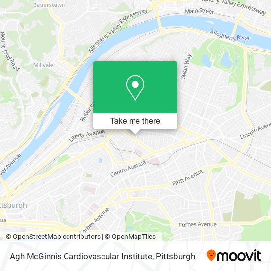Mapa de Agh McGinnis Cardiovascular Institute