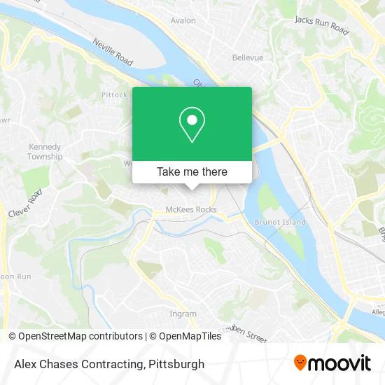Alex Chases Contracting map