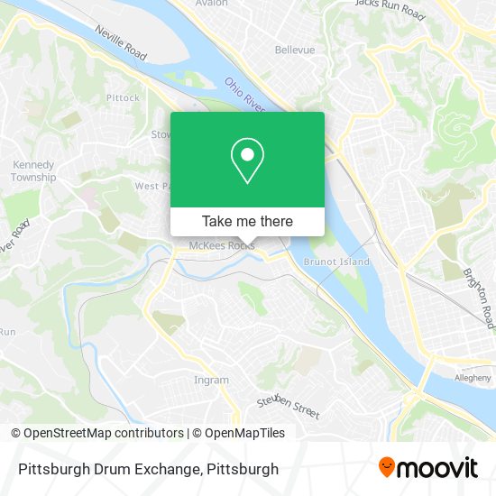 Mapa de Pittsburgh Drum Exchange