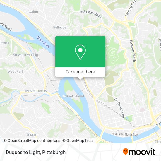 Duquesne Light map