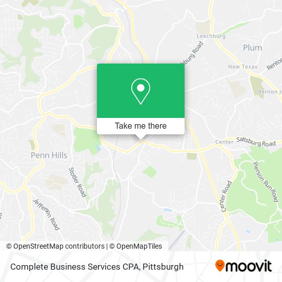 Complete Business Services CPA map
