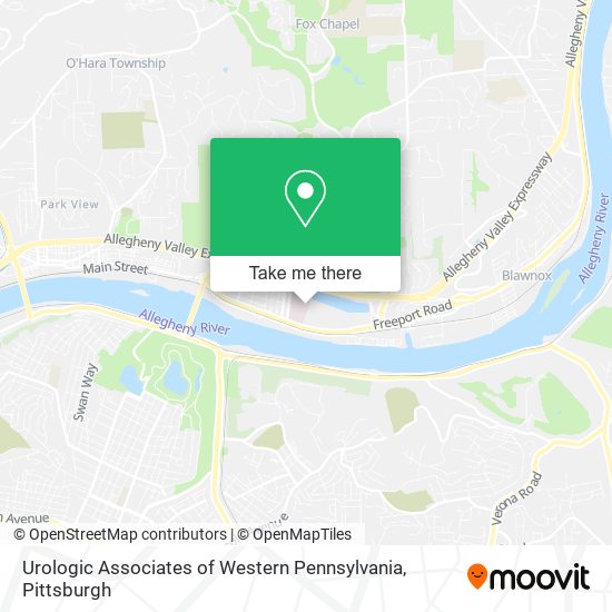 Mapa de Urologic Associates of Western Pennsylvania