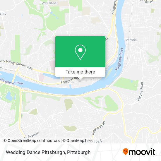 Mapa de Wedding Dance Pittsburgh