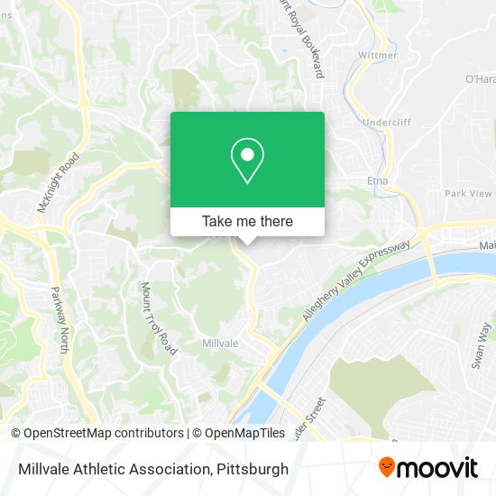 Mapa de Millvale Athletic Association