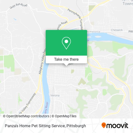 Mapa de Panza's Home Pet Sitting Service