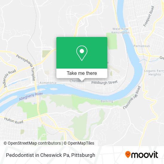 Mapa de Pedodontist in Cheswick Pa