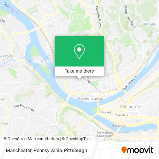 Mapa de Manchester, Pennsylvania