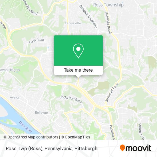 Mapa de Ross Twp (Ross), Pennsylvania