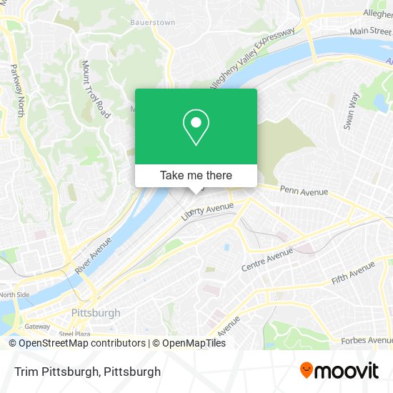 Mapa de Trim Pittsburgh