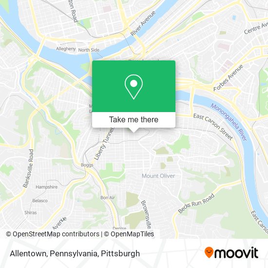 Allentown, Pennsylvania map