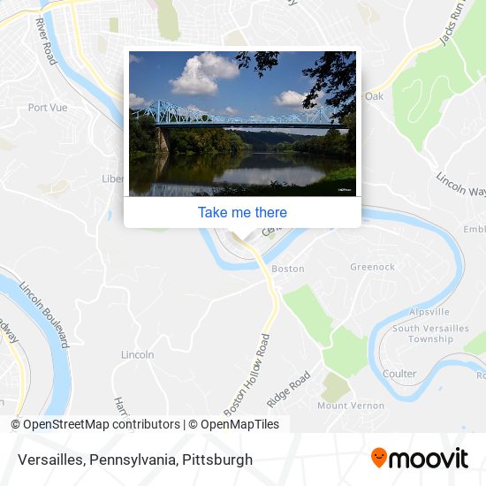 Versailles, Pennsylvania map