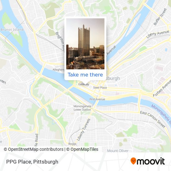 Mapa de PPG Place