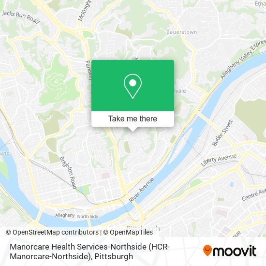 Manorcare Health Services-Northside (HCR-Manorcare-Northside) map