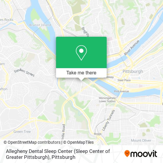 Mapa de Allegheny Dental Sleep Center (Sleep Center of Greater Pittsburgh)
