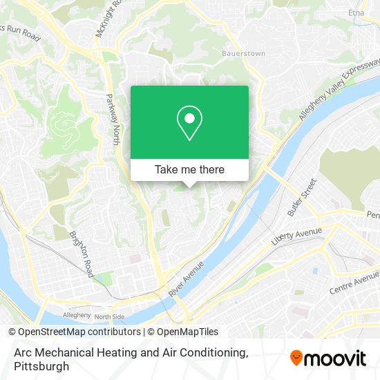 Mapa de Arc Mechanical Heating and Air Conditioning