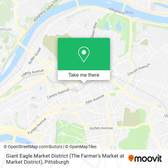 Mapa de Giant Eagle Market District (The Farmer's Market at Market District)