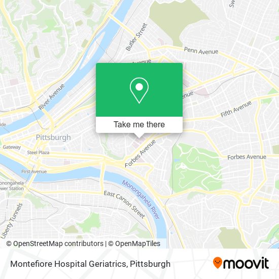 Montefiore Hospital Geriatrics map