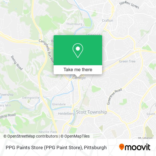 Mapa de PPG Paints Store (PPG Paint Store)