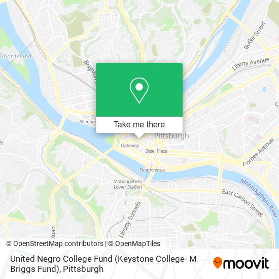 United Negro College Fund (Keystone College- M Briggs Fund) map