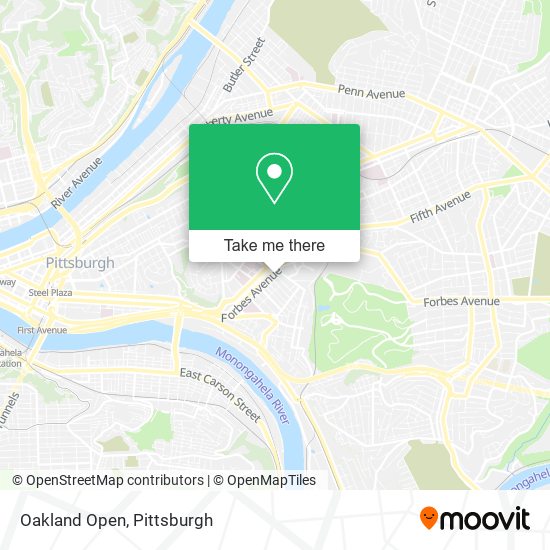 Oakland Open map