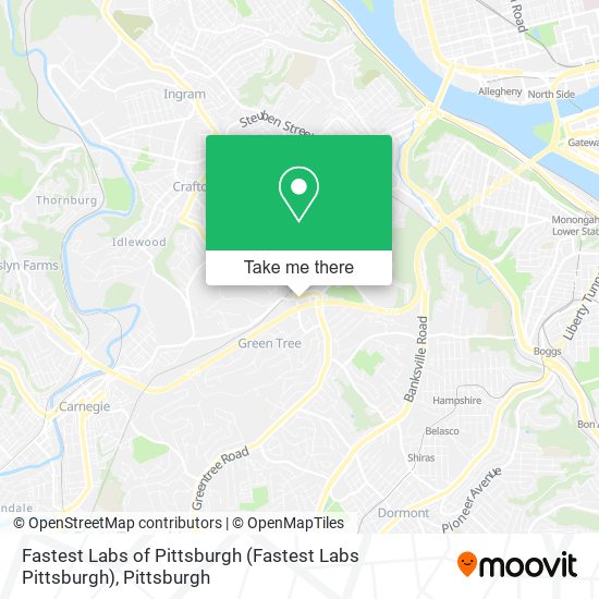 Fastest Labs of Pittsburgh map