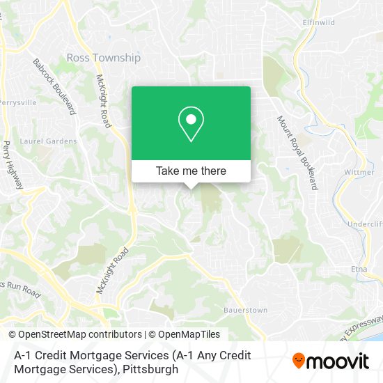 Mapa de A-1 Credit Mortgage Services