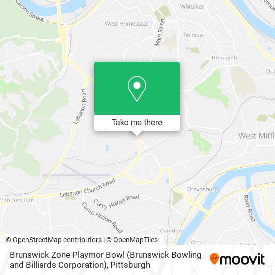 Mapa de Brunswick Zone Playmor Bowl (Brunswick Bowling and Billiards Corporation)