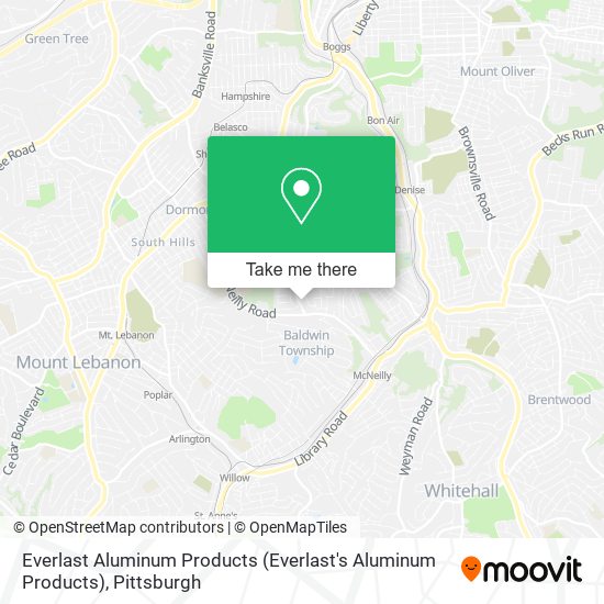 Everlast Aluminum Products map