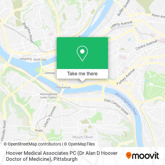 Mapa de Hoover Medical Associates PC (Dr Alan D Hoover Doctor of Medicine)