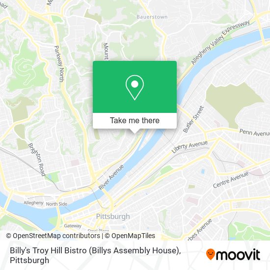 Billy's Troy Hill Bistro (Billys Assembly House) map