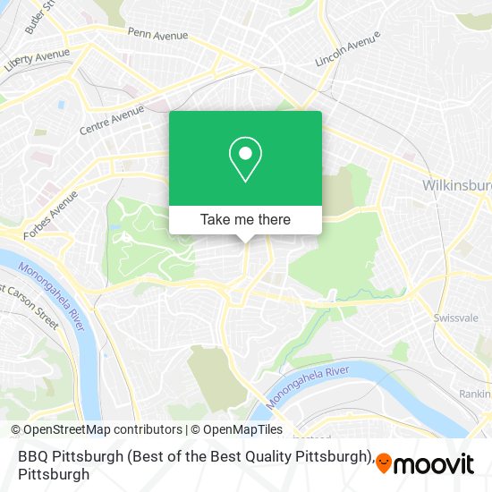 BBQ Pittsburgh (Best of the Best Quality Pittsburgh) map