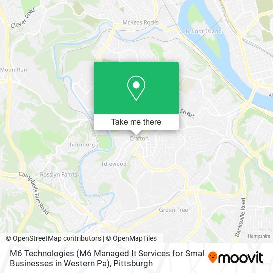 Mapa de M6 Technologies (M6 Managed It Services for Small Businesses in Western Pa)