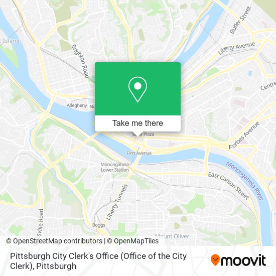 Mapa de Pittsburgh City Clerk's Office (Office of the City Clerk)