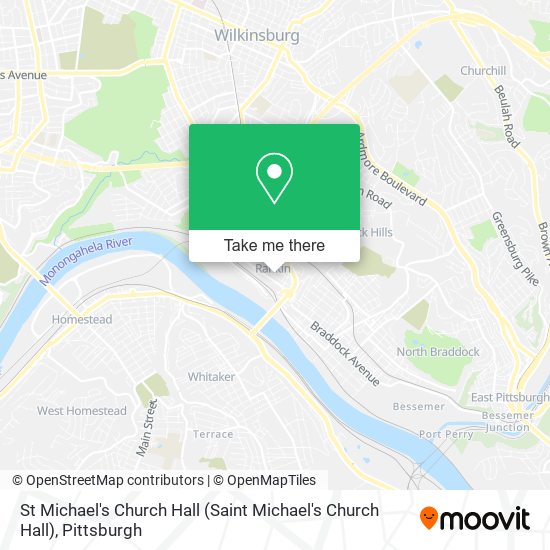 St Michael's Church Hall map