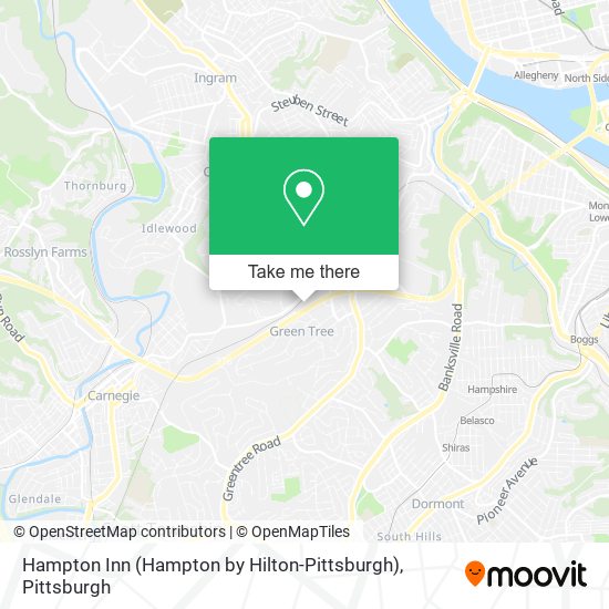 Mapa de Hampton Inn (Hampton by Hilton-Pittsburgh)