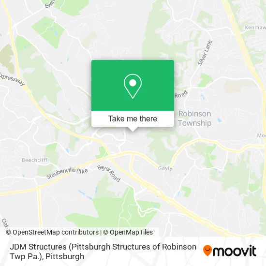 Mapa de JDM Structures (Pittsburgh Structures of Robinson Twp Pa.)