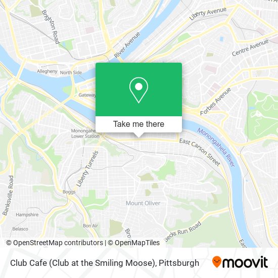 Mapa de Club Cafe (Club at the Smiling Moose)