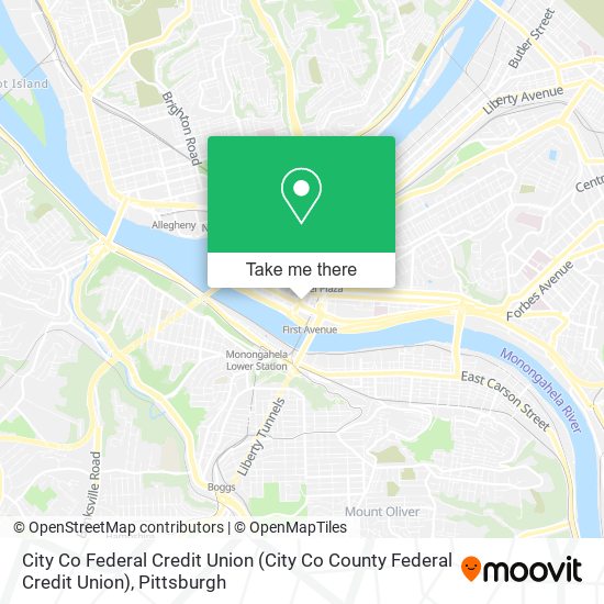 City Co Federal Credit Union map