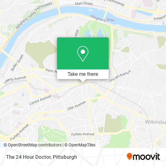 The 24 Hour Doctor map