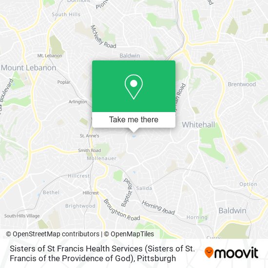 Sisters of St Francis Health Services (Sisters of St. Francis of the Providence of God) map