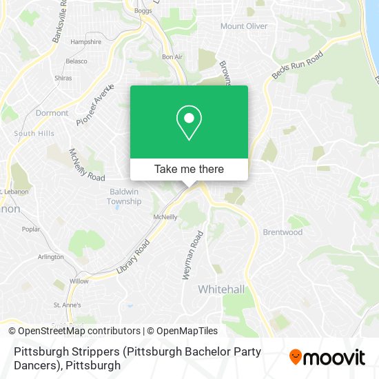 Pittsburgh Strippers (Pittsburgh Bachelor Party Dancers) map