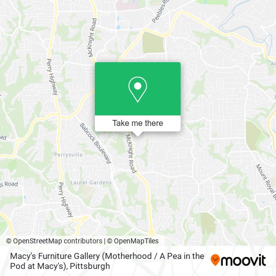 Mapa de Macy's Furniture Gallery (Motherhood / A Pea in the Pod at Macy's)
