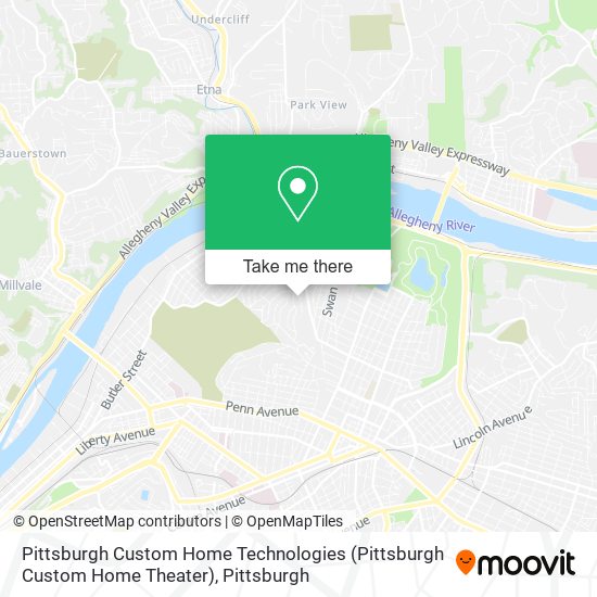 Mapa de Pittsburgh Custom Home Technologies