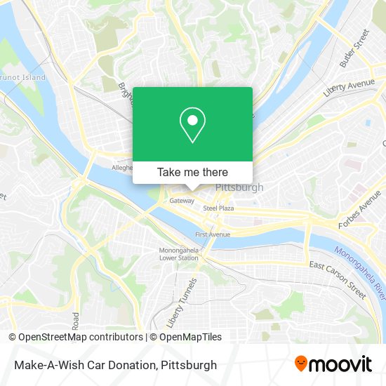 Make-A-Wish Car Donation map